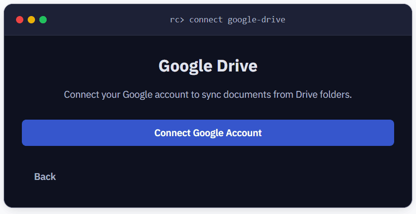 Google Drive connection